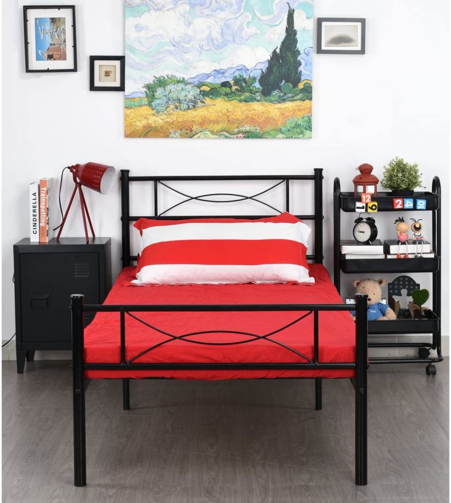 Best Twin Bed For Storage Steel Bed By SimLife