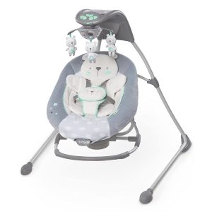 Twinkle Teddy Baby Swing With Lights By Ingenuity